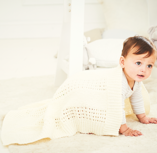 Stylecraft Knitting Pattern 9682 - Cardigan & Blanket in Stylecraft Special For Babies DK (Downloadable PDF)
