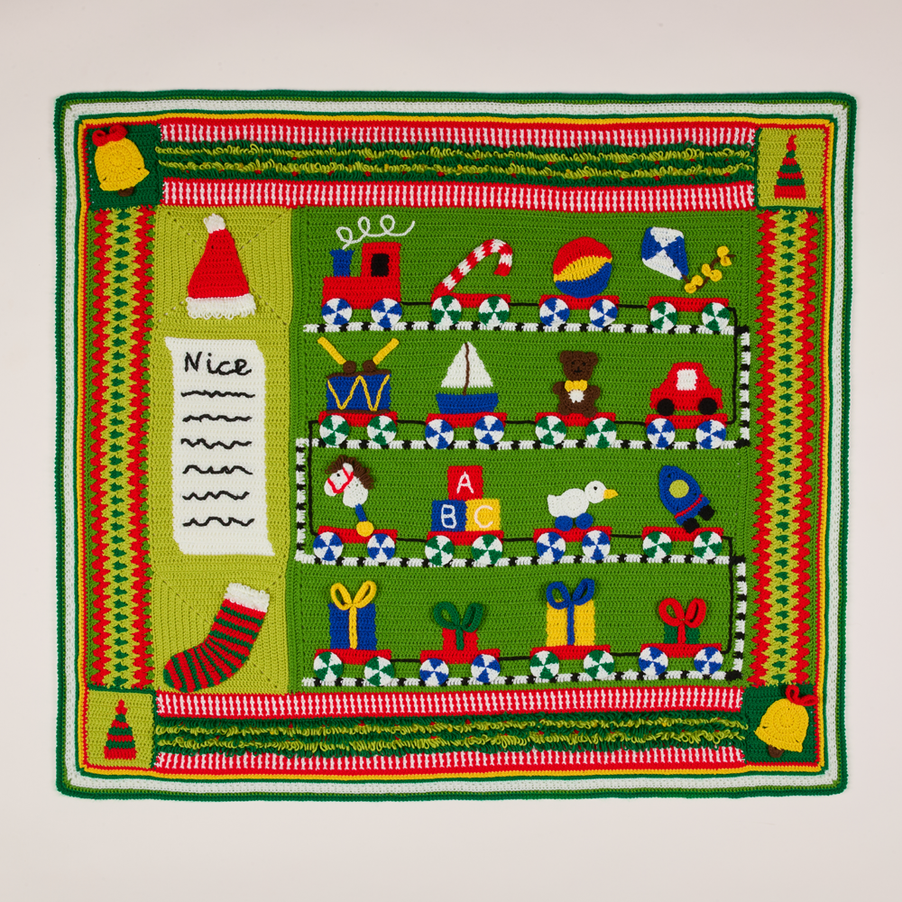 Sirdar Santas Workshop Blanket Crochet Along 2025 Christmas Crochet Along Designed Catherine Crochets