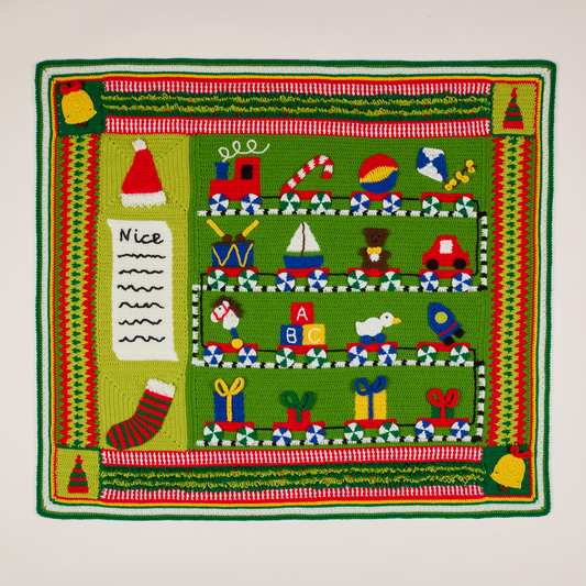 Sirdar Santa’s Workshop Blanket Crochet-Along (CAL) - Official 2025 Christmas Crochet Along Designed by Catherine Crochets
