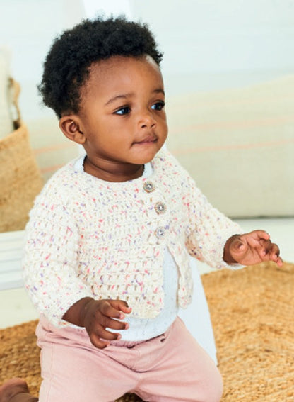 Stylecraft Crochet Pattern 10203 - Cardigans in Bambino Dotty DK Image 2