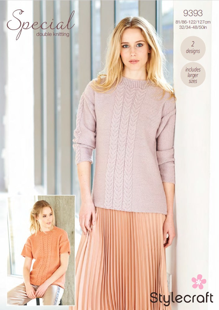 Knitting Pattern 9393 Sweater & Top Special DK