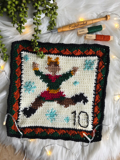 Stylecraft 12 Days of Christmas Blanket Crochet-Along (CAL) Joyful Colourway - Official 2026 Christmas Crochet Along Designed by Helen Smith (EmKat Crochet) (Copy)