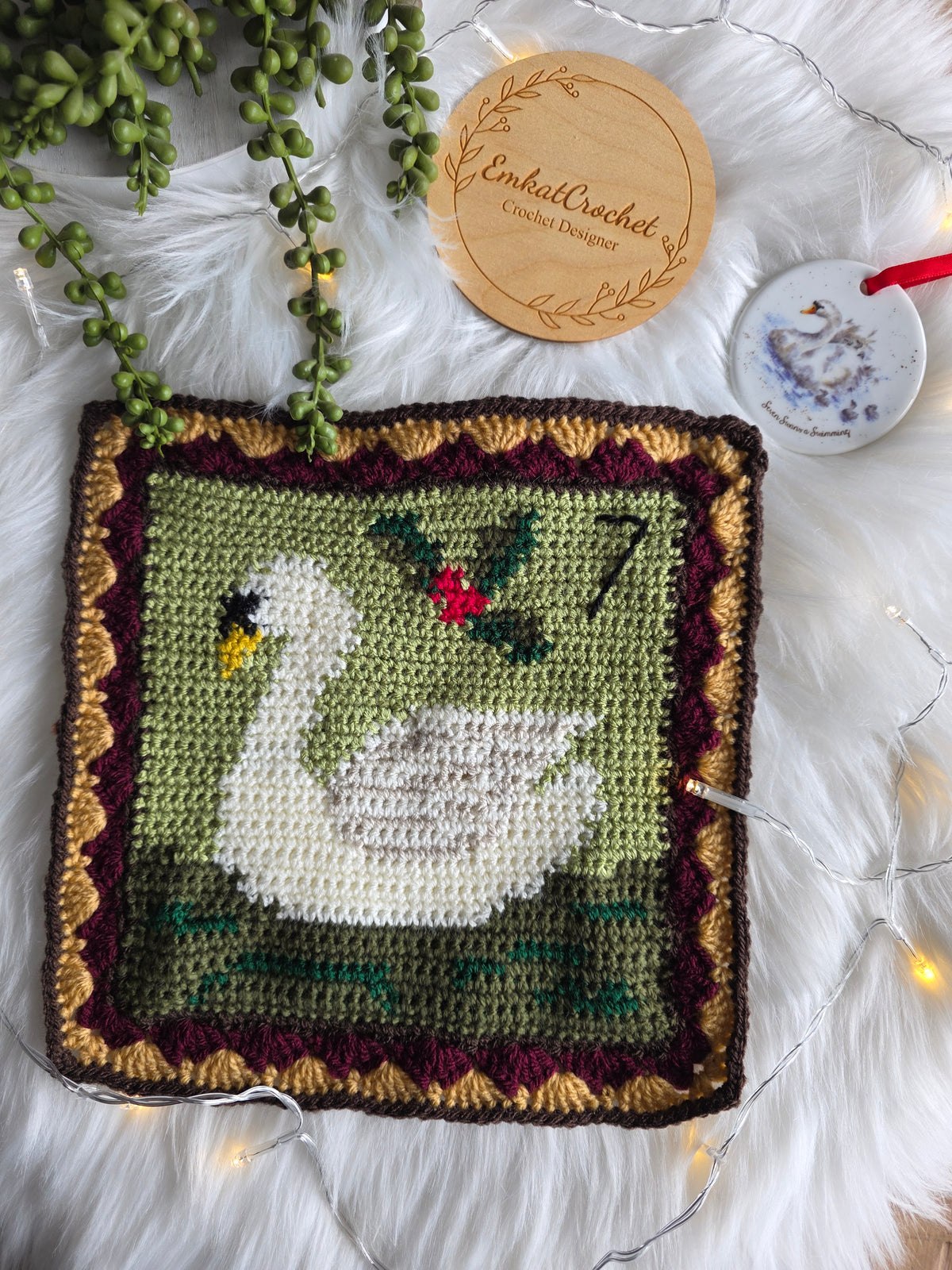 Stylecraft 12 Days of Christmas Blanket Crochet-Along (CAL) Traditional Colourway - Official 2026 Christmas Crochet Along Designed by Helen Smith (EmKat Crochet)